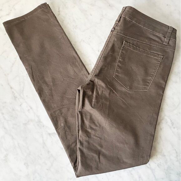 prAna Kara Brown Denim Slim Fit Straight Leg Stretch Jeans - Women's Size 10/30 - Picture 1 of 7